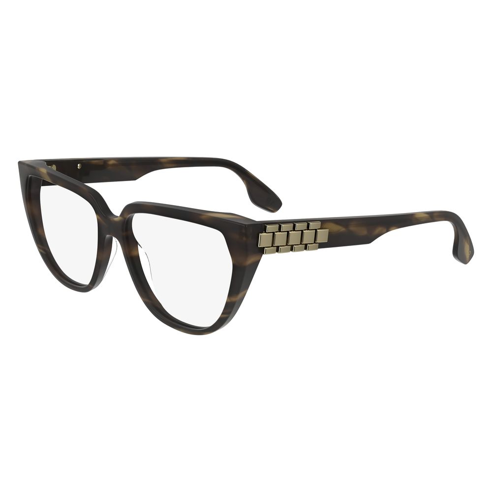 Victoria Beckham Brown Acetate Glasses Frames
