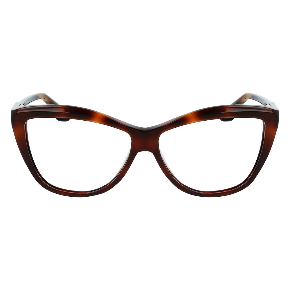 Victoria Beckham Brown Acetate Glasses Frames