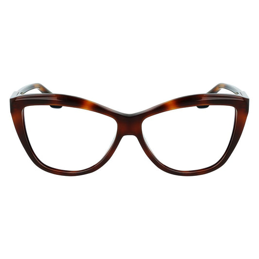Victoria Beckham Brown Acetate Glasses Frames