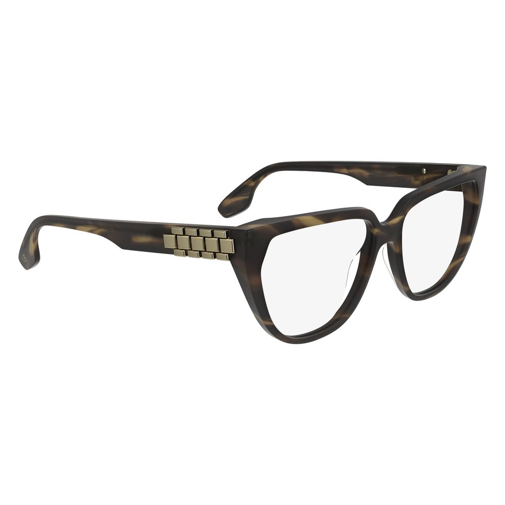 Victoria Beckham Brown Acetate Glasses Frames