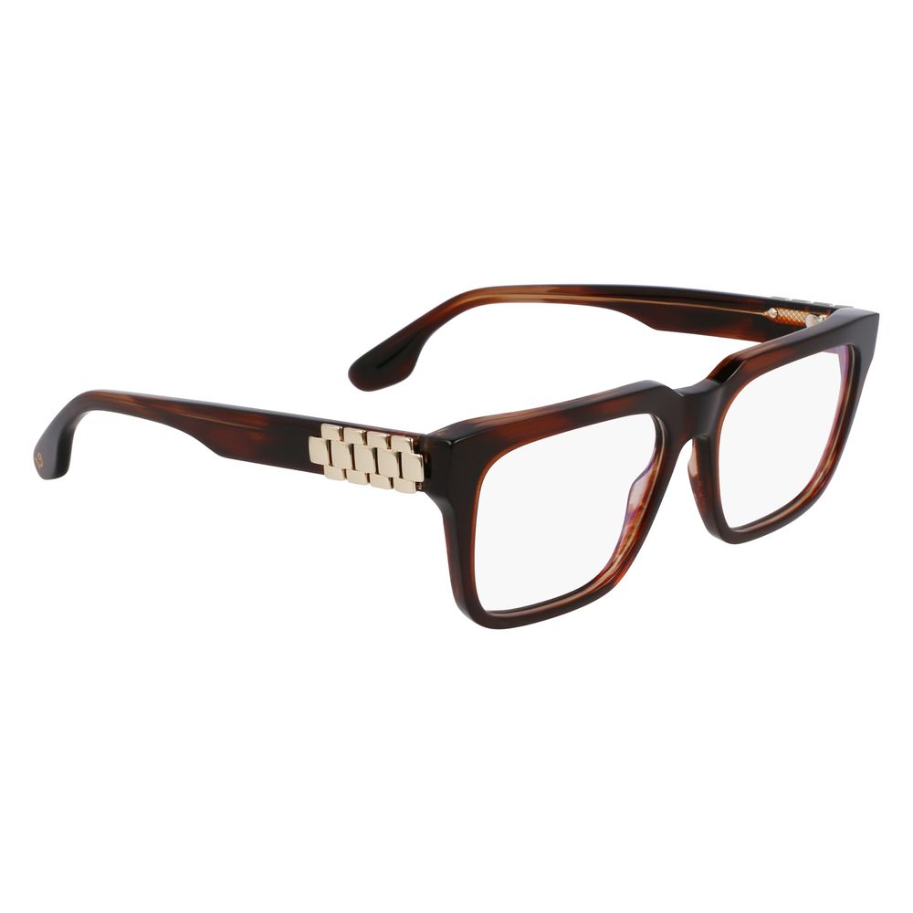 Victoria Beckham Brown Acetate Glasses Frames
