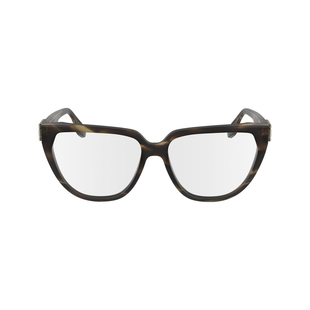 Victoria Beckham Brown Acetate Glasses Frames