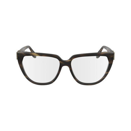 Victoria Beckham Brown Acetate Glasses Frames