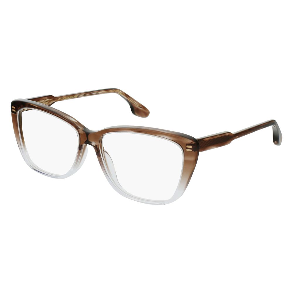 Victoria Beckham Brown Acetate Glasses Frames