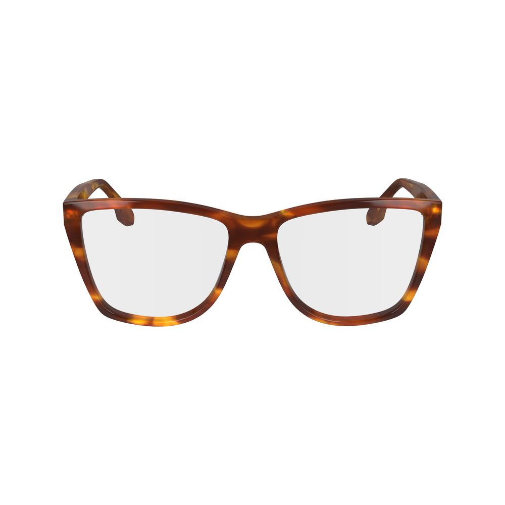 Victoria Beckham Brown Acetate Glasses Frames