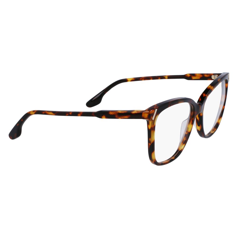 Victoria Beckham Brown Acetate Glasses Frames