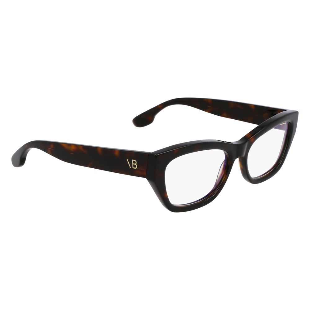 Victoria Beckham Brown Acetate Glasses Frames