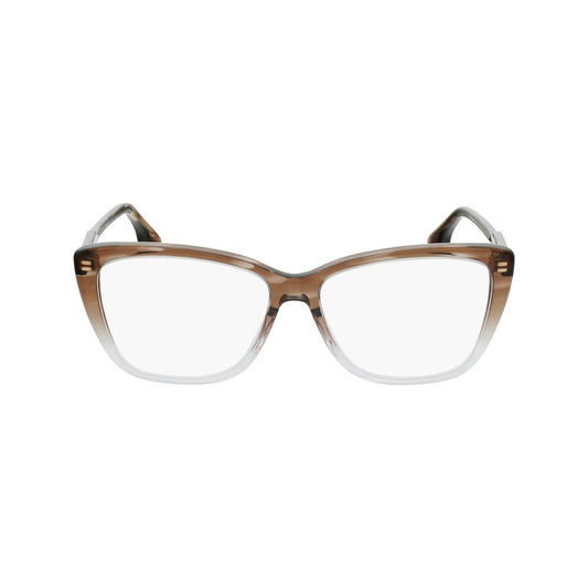 Victoria Beckham Brown Acetate Glasses Frames