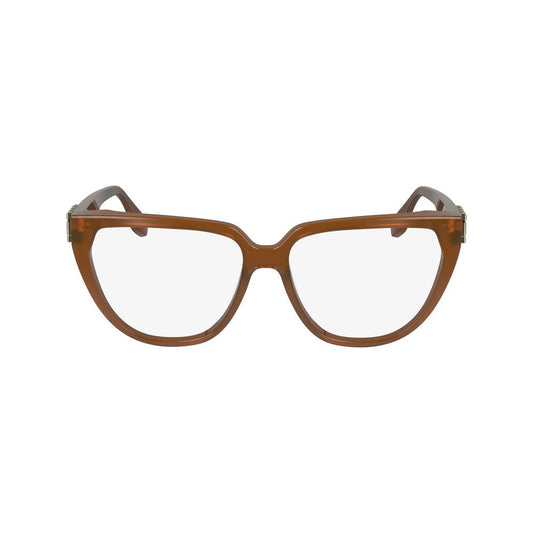 Victoria Beckham Brown Acetate Glasses Frames