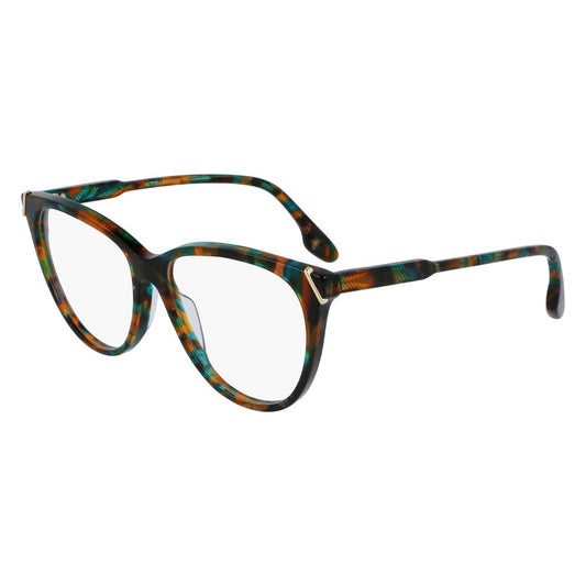 Victoria Beckham Brown Acetate Glasses Frames