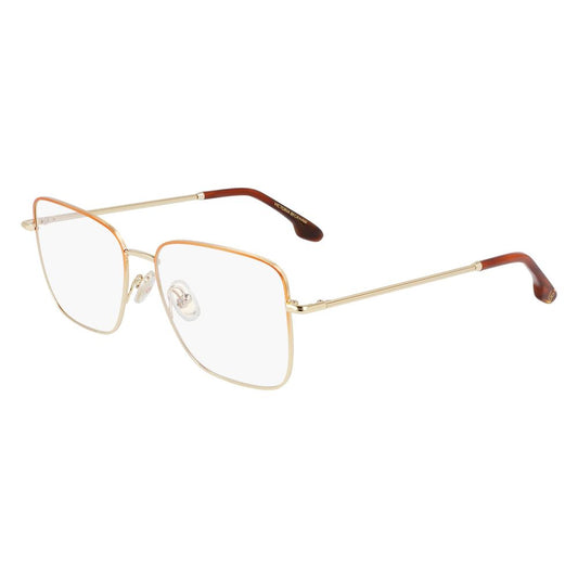 Victoria Beckham Brown Metal Glasses Frames