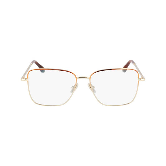 Victoria Beckham Brown Metal Glasses Frames