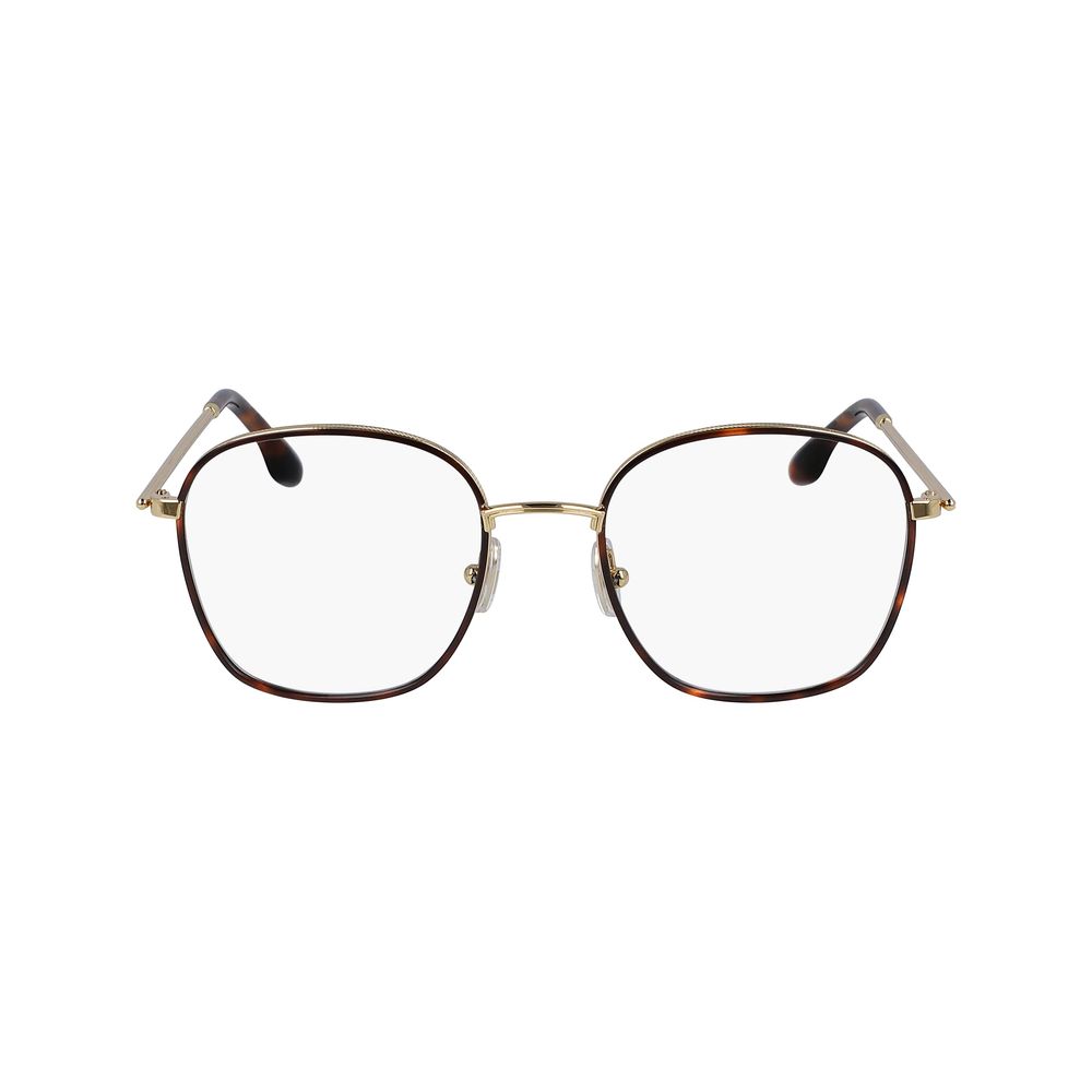 Victoria Beckham Brown Metal Glasses Frames
