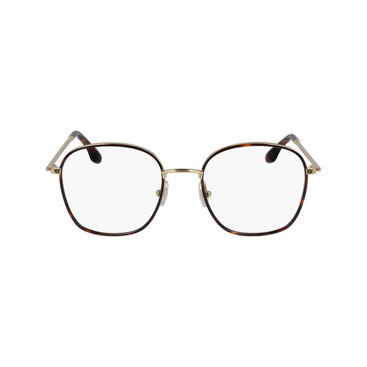 Victoria Beckham Brown Metal Glasses Frames