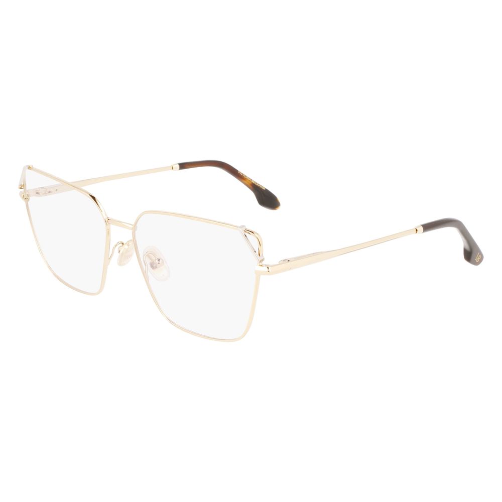 Victoria Beckham Gold Metal Glasses Frames