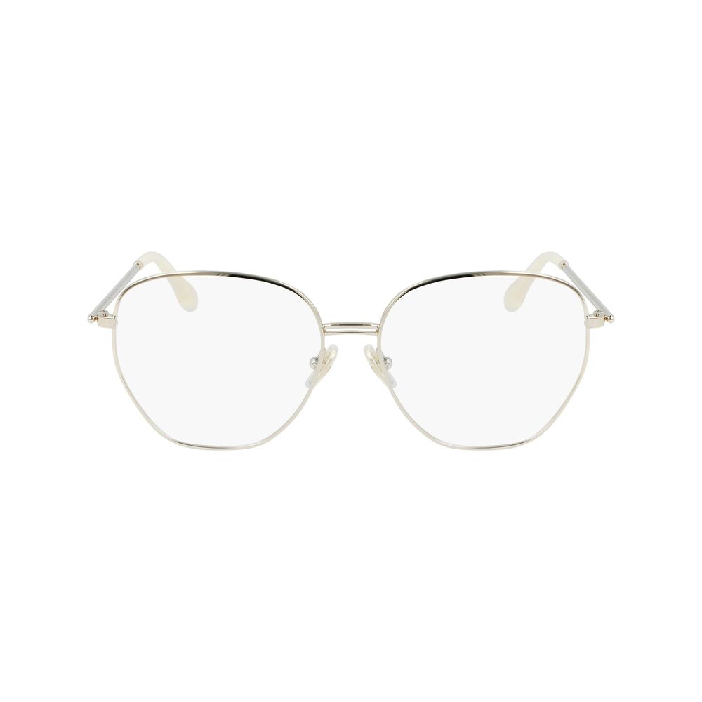 Victoria Beckham Gold Metal Glasses Frames