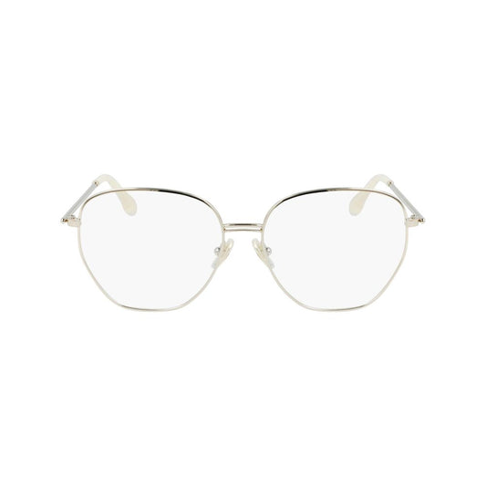 Victoria Beckham Gold Metal Glasses Frames