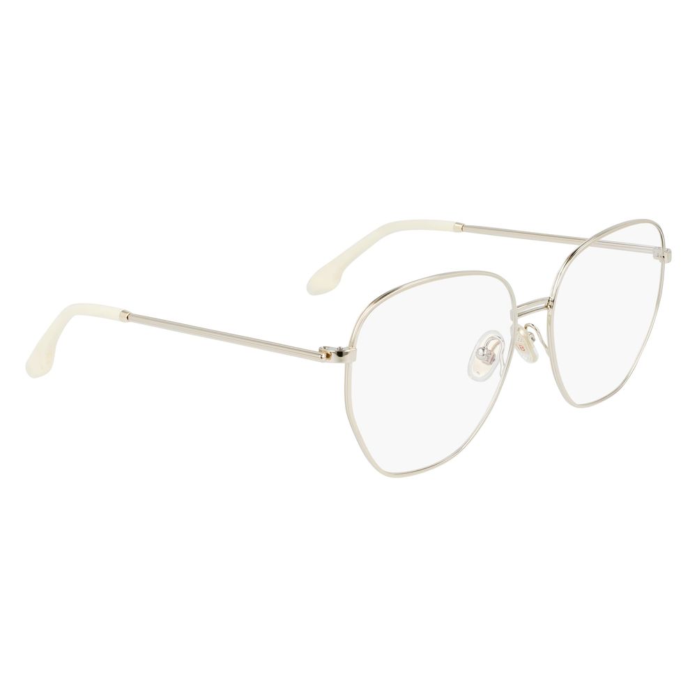 Victoria Beckham Gold Metal Glasses Frames