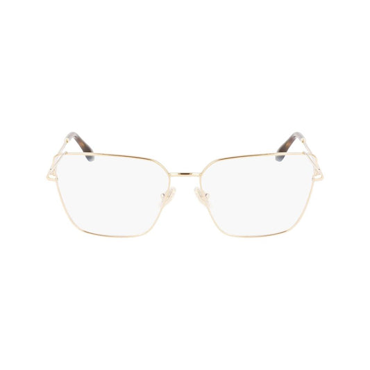 Victoria Beckham Gold Metal Glasses Frames