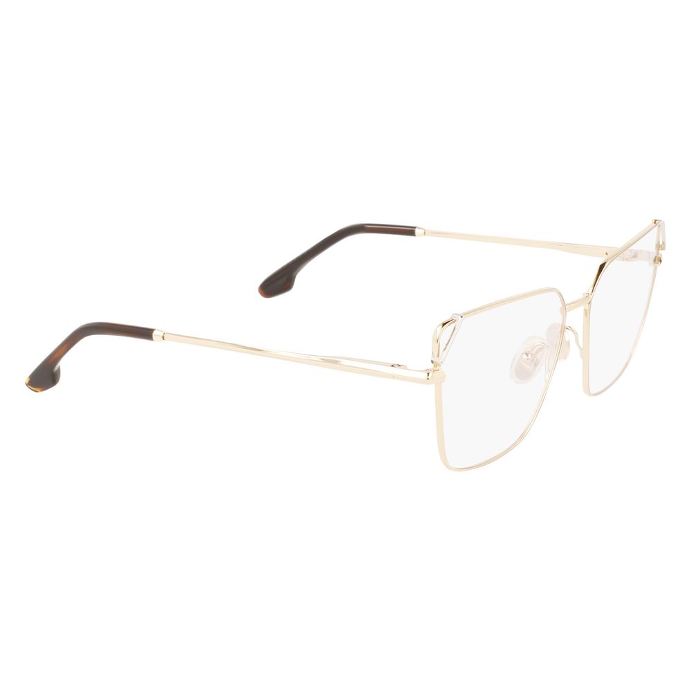 Victoria Beckham Gold Metal Glasses Frames