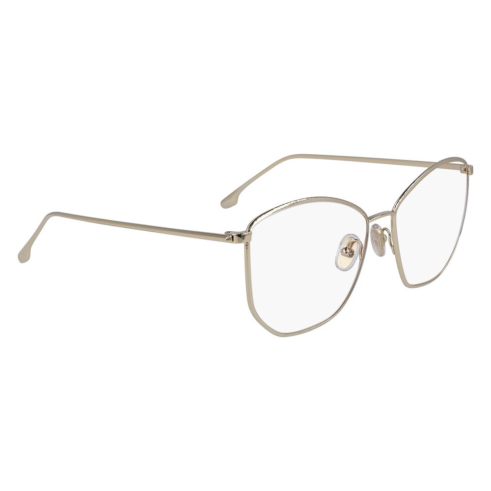 Victoria Beckham Gold Metal Glasses Frames