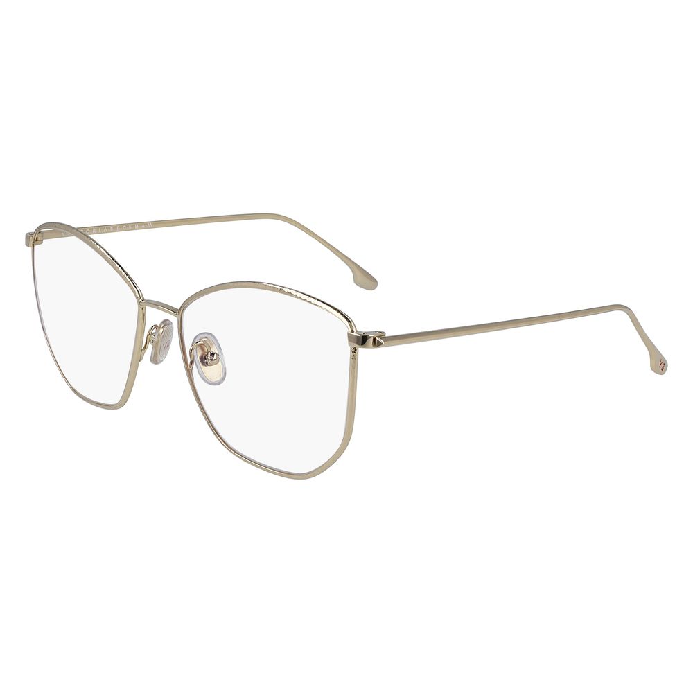 Victoria Beckham Gold Metal Glasses Frames