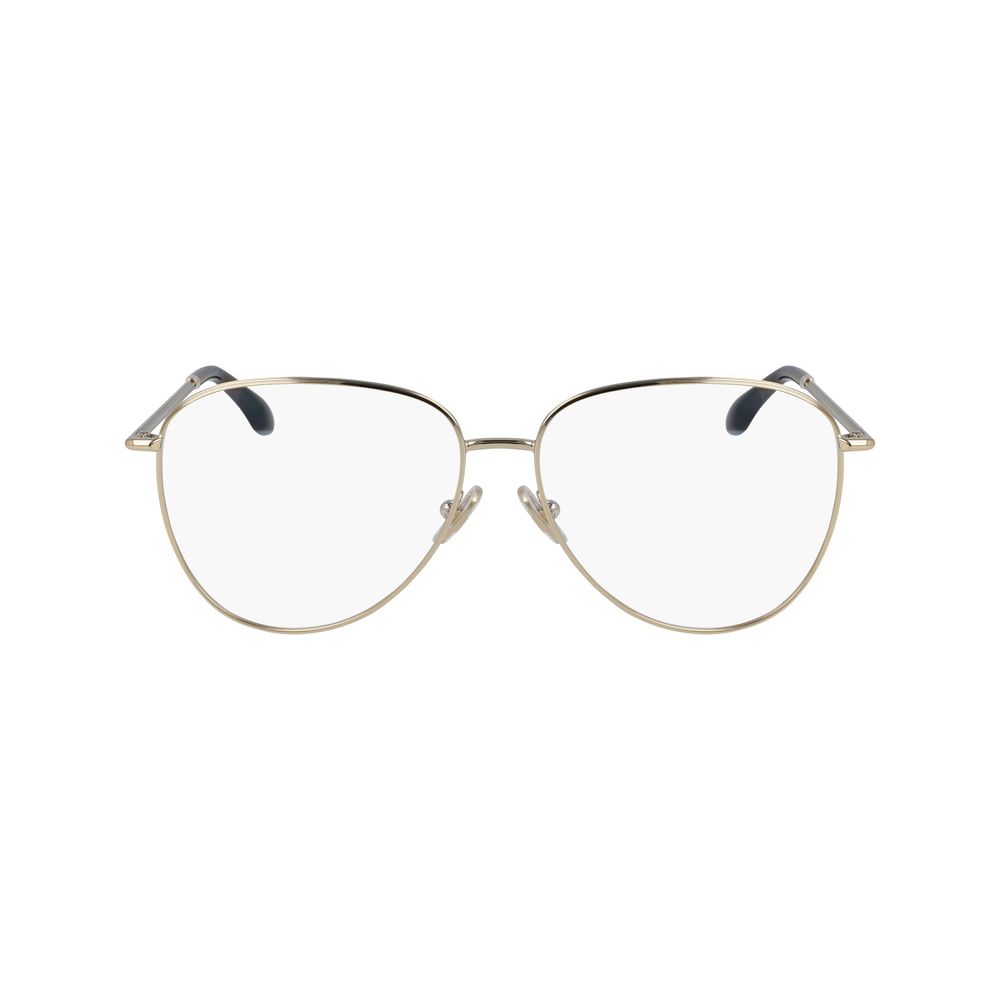 Victoria Beckham Gold Metal Glasses Frames