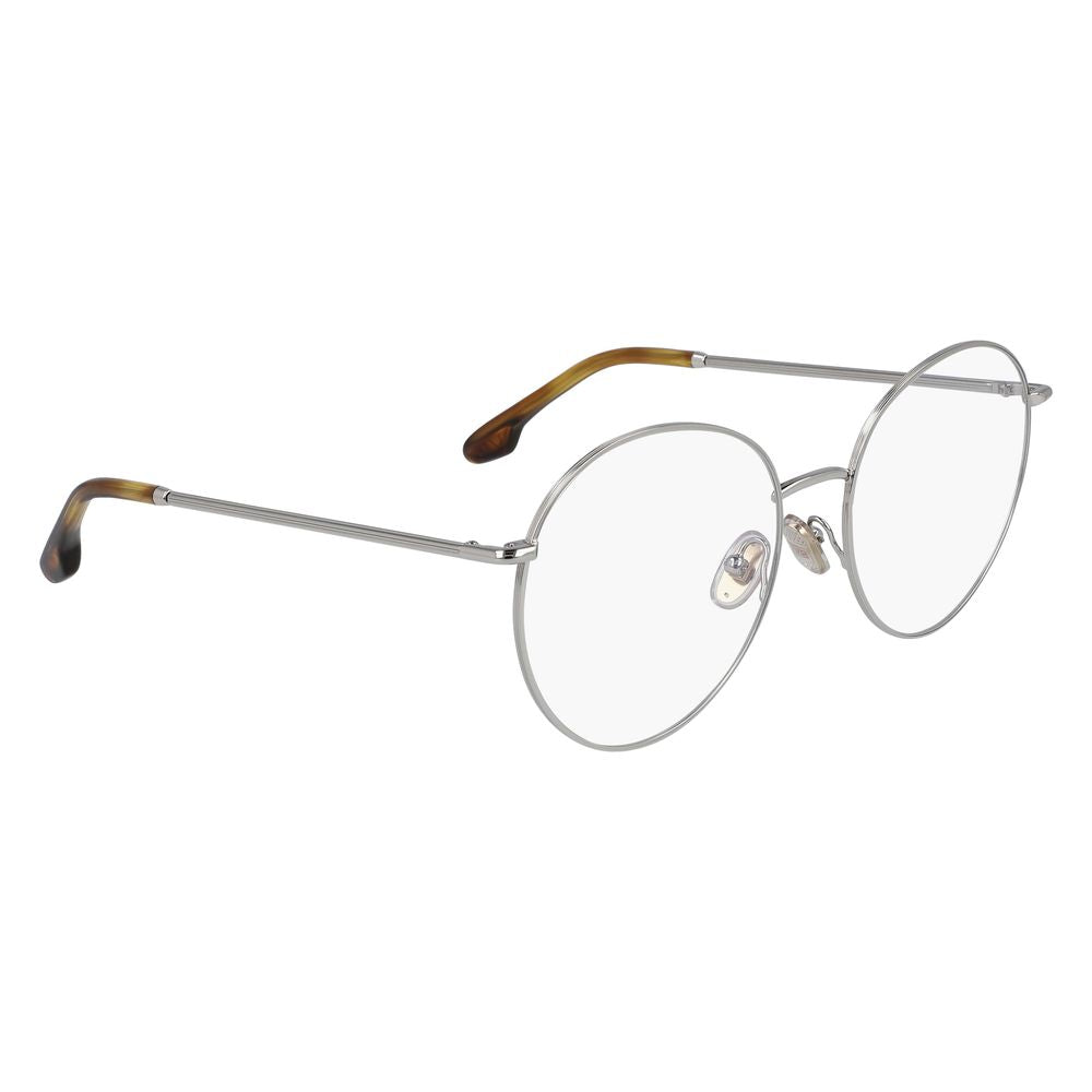 Victoria Beckham Gray Metal Glasses Frames
