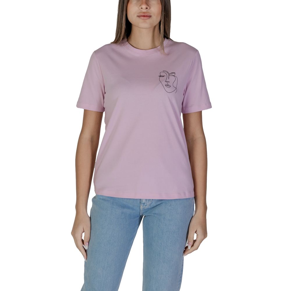 Vila Clothes Multicolor Cotton Tops & T-Shirt