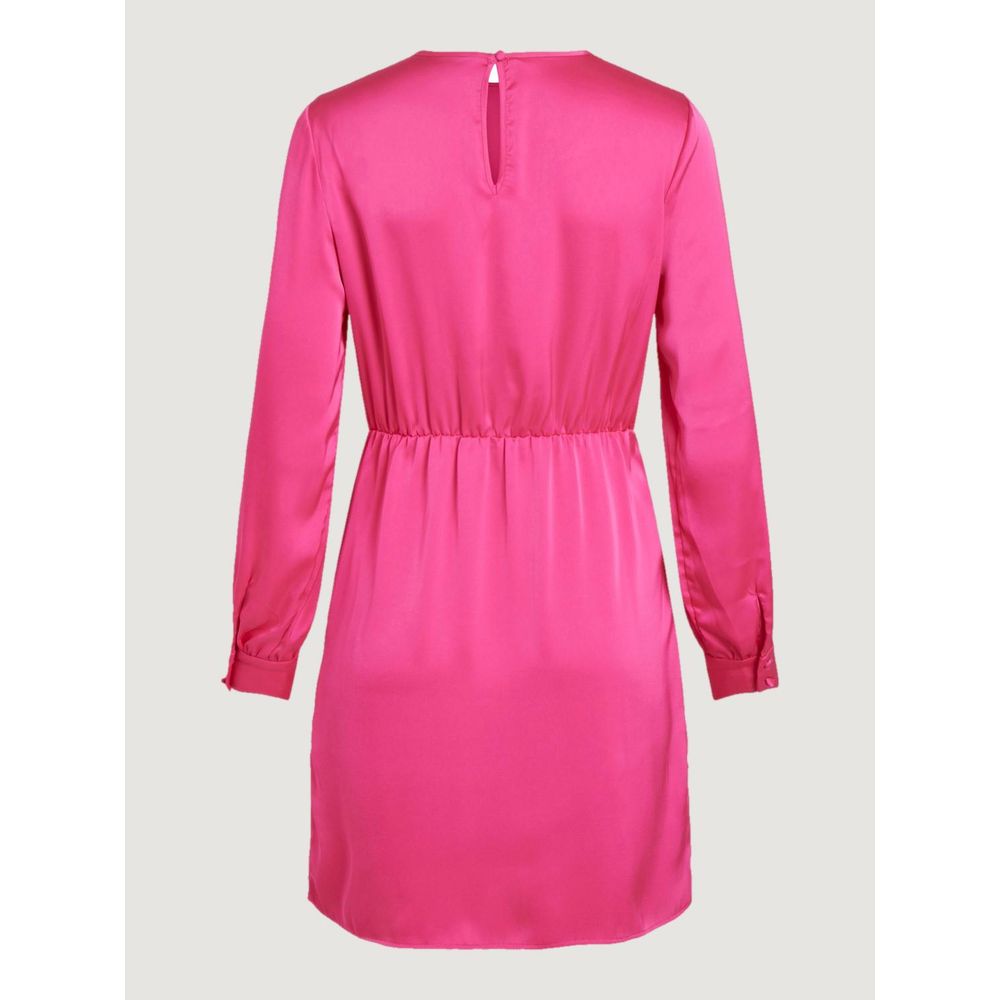 Vila Clothes Pink Polyester Dress