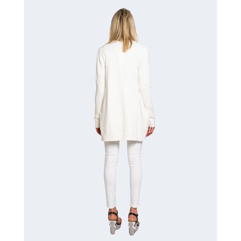 Vila Clothes White Viscose Cardigan