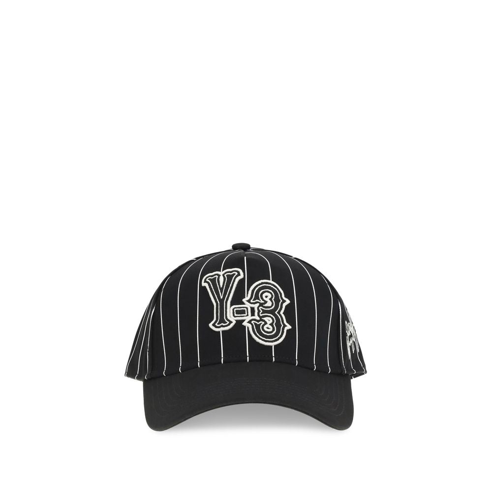 Y-3 Black Polyester Cap Baseball Hat