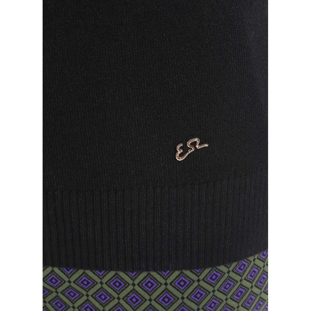 Yes Zee Black Viscose Sweater