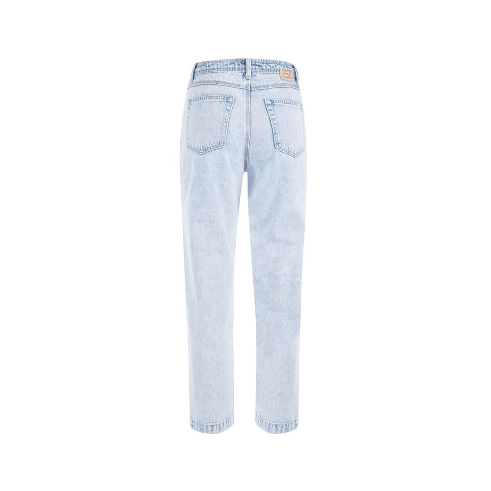 Yes Zee Light Blue Cotton Women Jeans