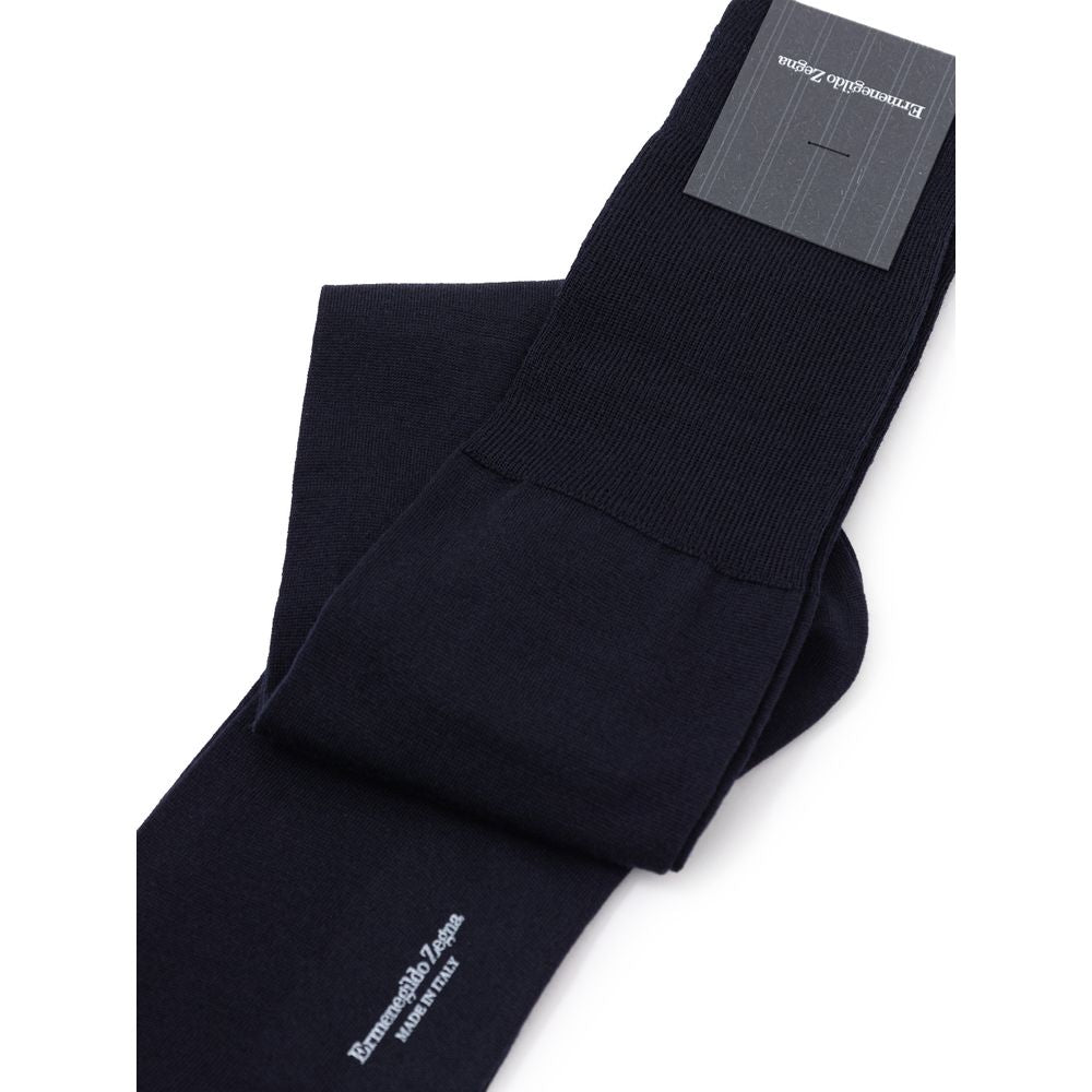 ZEGNA Blue Wool Sock