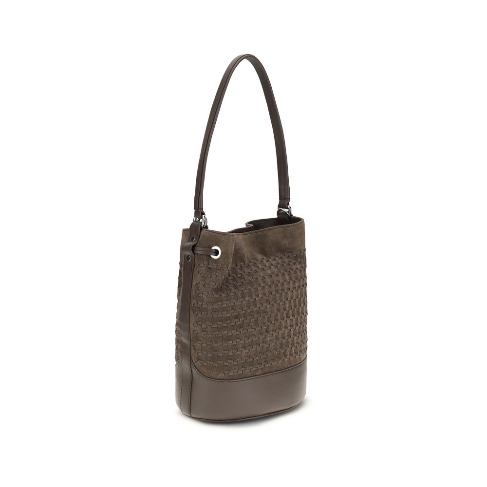 Zanellato Brown Calf Leather Bos Taurus Handbag